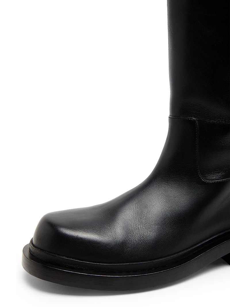 Leather Knee-High Boots