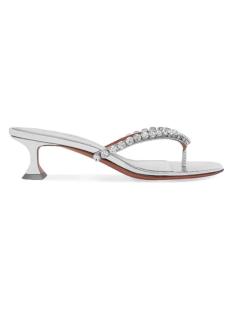 Cruise Gigi 45MM Embellished Strap Leather Sandals