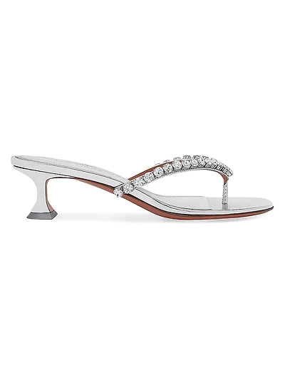 Cruise Gigi 45MM Embellished Strap Leather Sandals