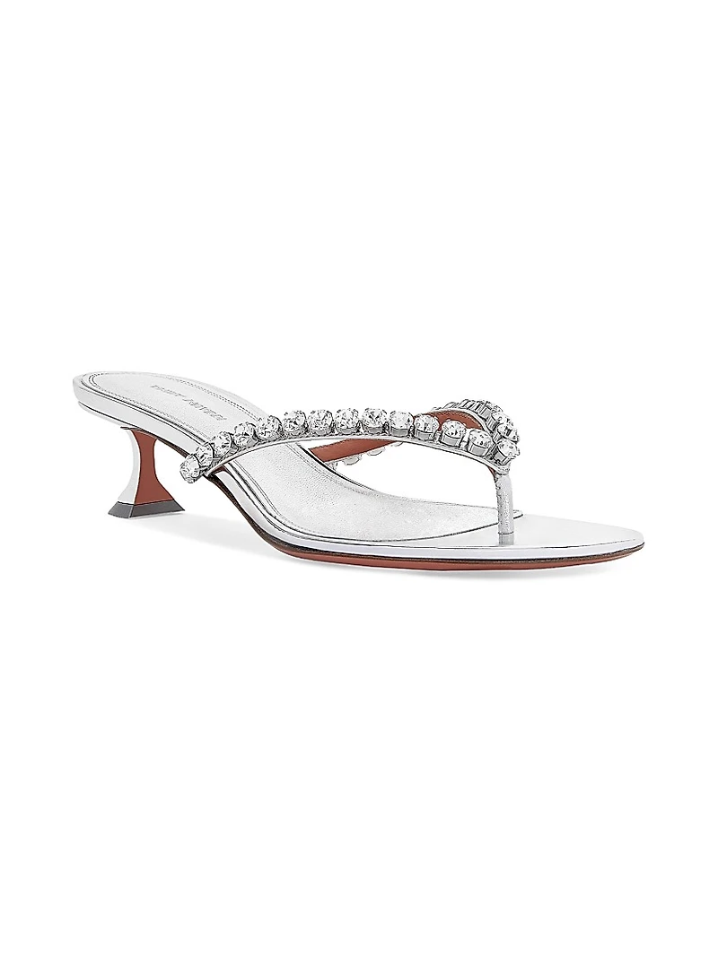 Cruise Gigi 45MM Embellished Strap Leather Sandals