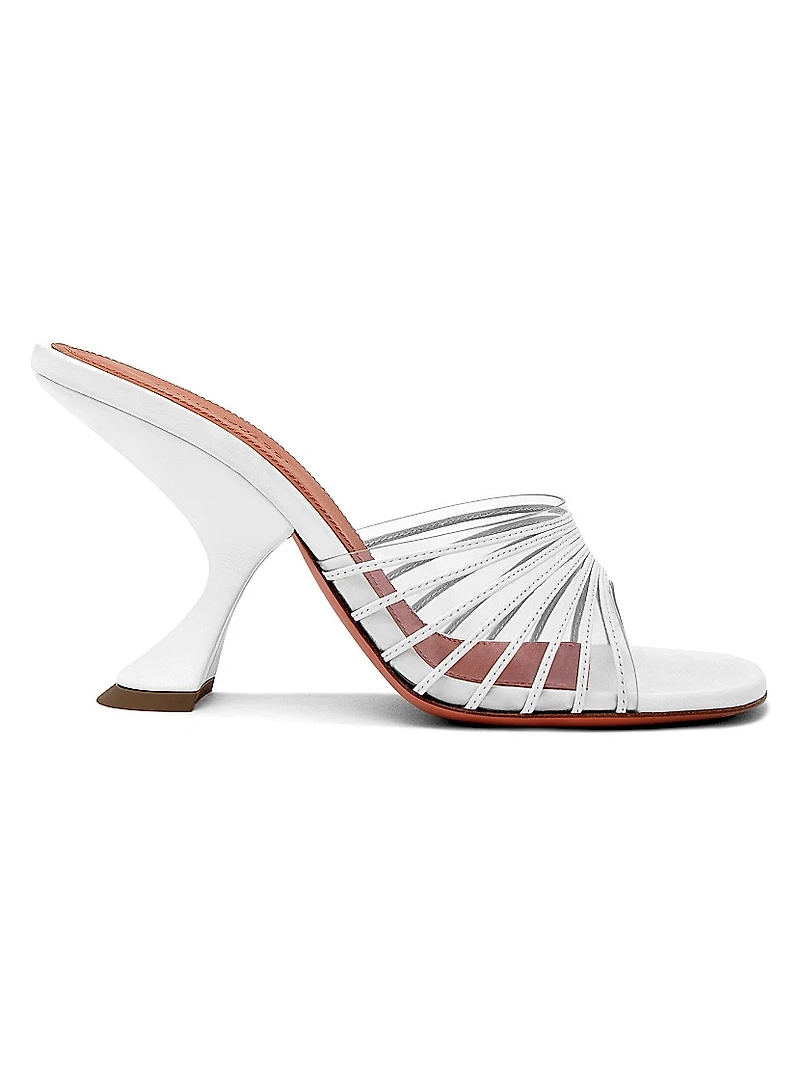 Taylor 90MM PVC & Leather Mules
