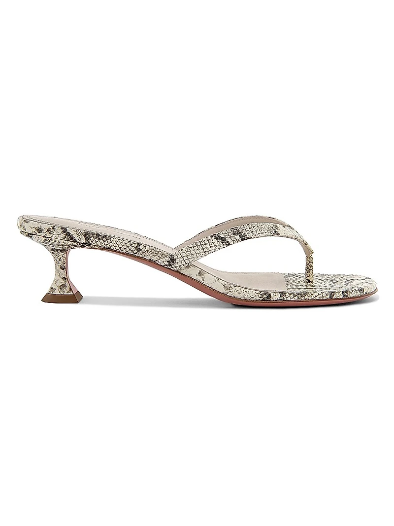 Cruise Juliette 45MM Snake-Embossed Leather Sandals