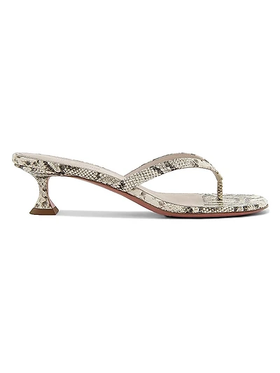 Cruise Juliette 45MM Snake-Embossed Leather Sandals
