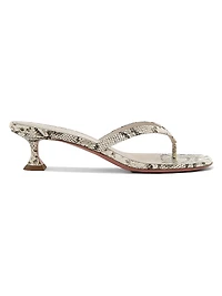 Cruise Juliette 45MM Snake-Embossed Leather Sandals