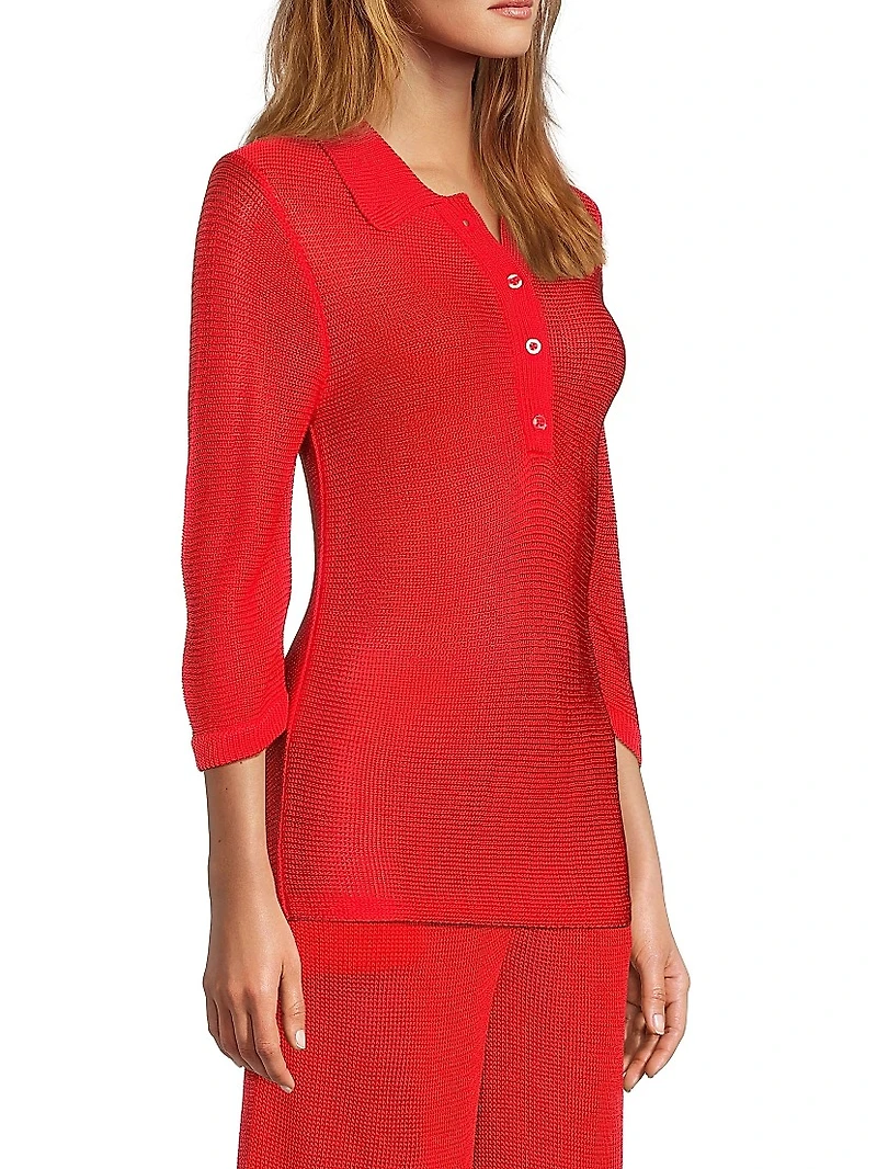 Everyday Tropics Knit Polo Shirt