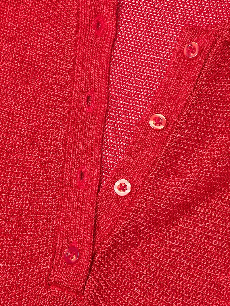 Everyday Tropics Knit Polo Shirt