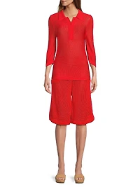 Everyday Tropics Knit Polo Shirt