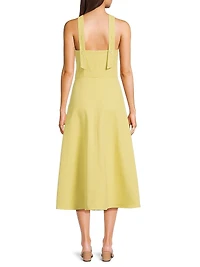 Everyday Tropics Crossover Zip-Front Dress