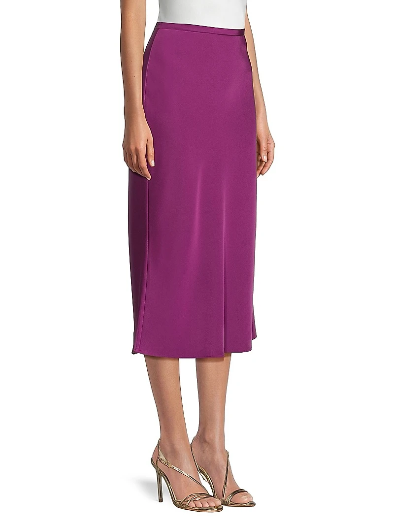 Everyday Tropics Satin Bias-Cut Maxi Skirt