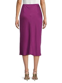 Everyday Tropics Satin Bias-Cut Maxi Skirt