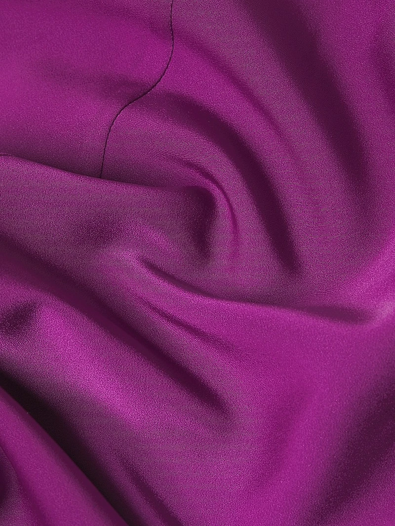 Everyday Tropics Satin Bias-Cut Maxi Skirt