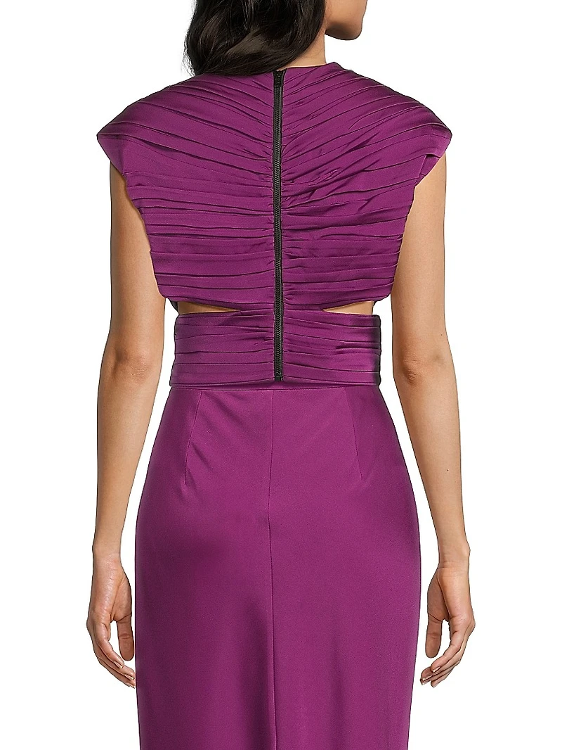 Everyday Tropics Crossover Ruched Top