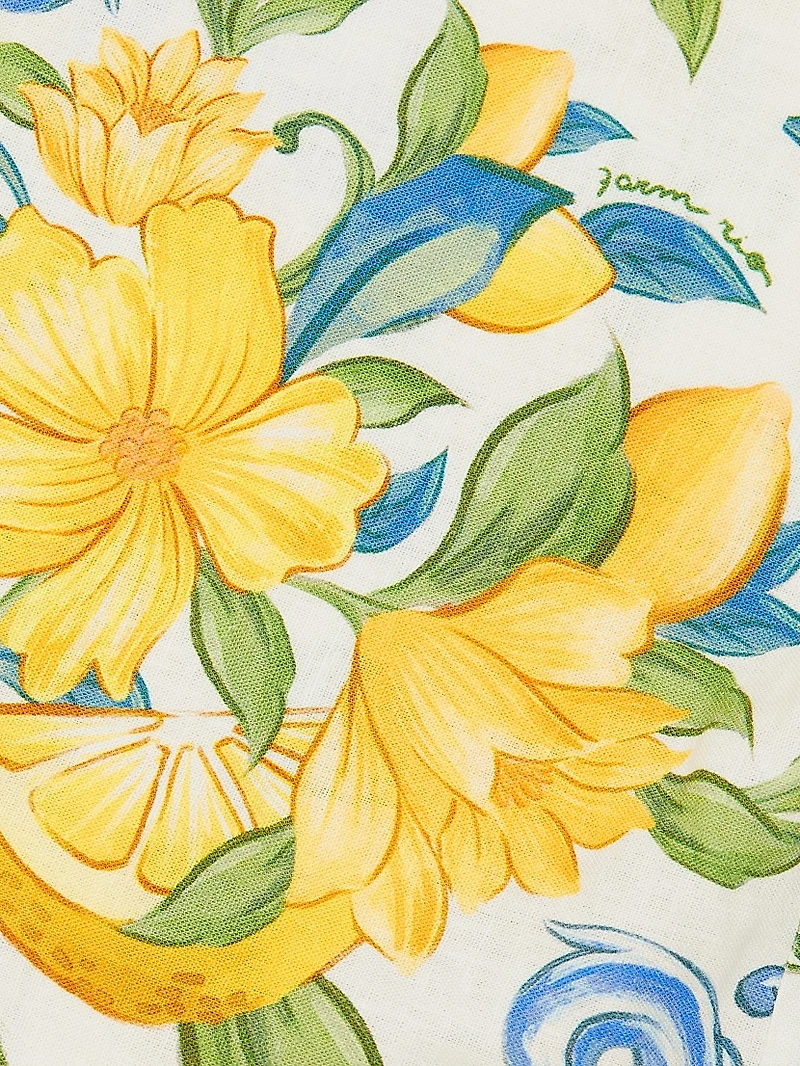 Sicily Scarf Linen-Blend Shirt