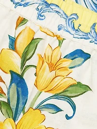 Sicily Scarf Linen-Blend Shorts
