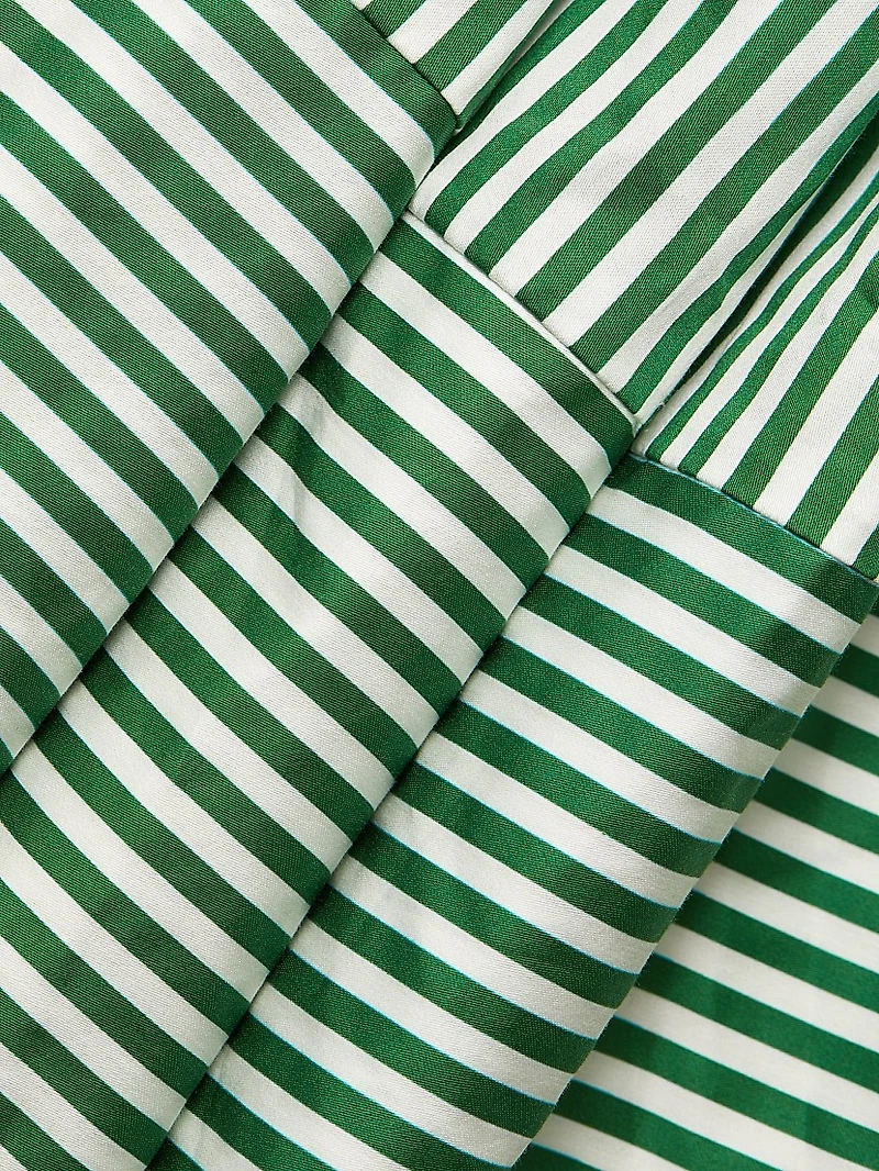 Striped Sleeveless Midi-Dress