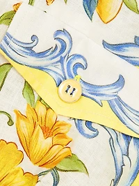 Sicily Floral Linen Romper