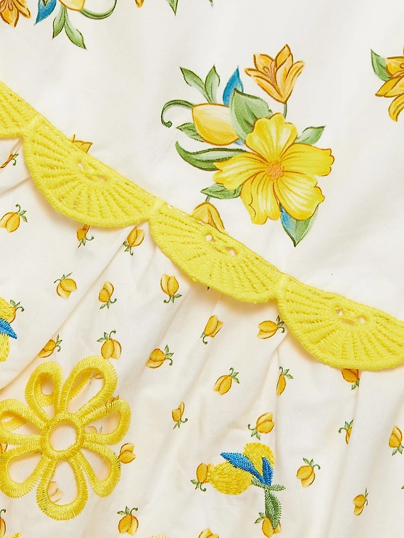 Sicily Richelieu Sleeveless Midi-Dress