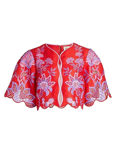 Porcelain Garden Linen Blouse