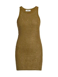 Thermostrass Macro Jersey Rib Minidress