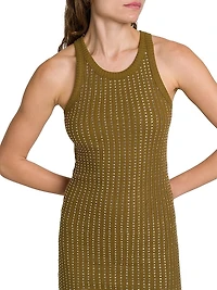 Thermostrass Macro Jersey Rib Minidress