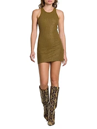 Thermostrass Macro Jersey Rib Minidress