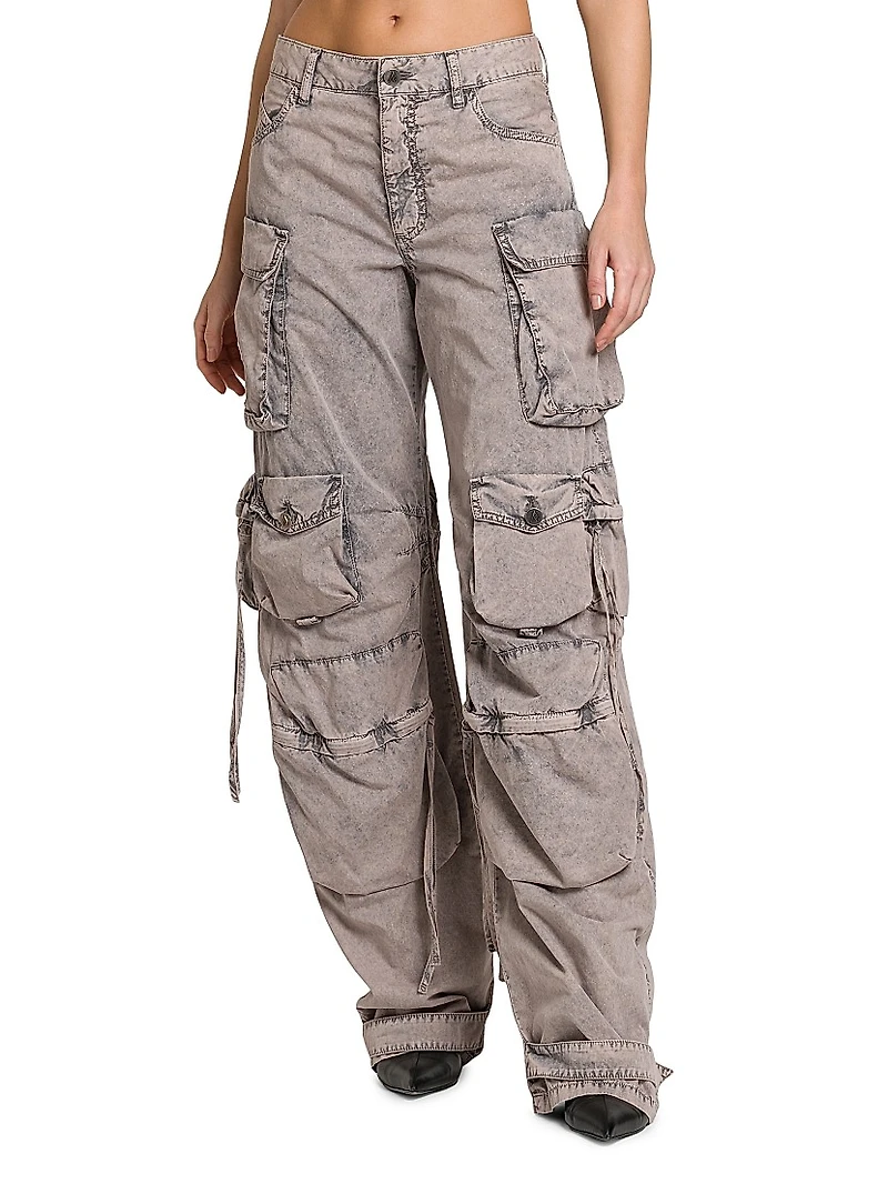 Marble Wash Cargo Pants