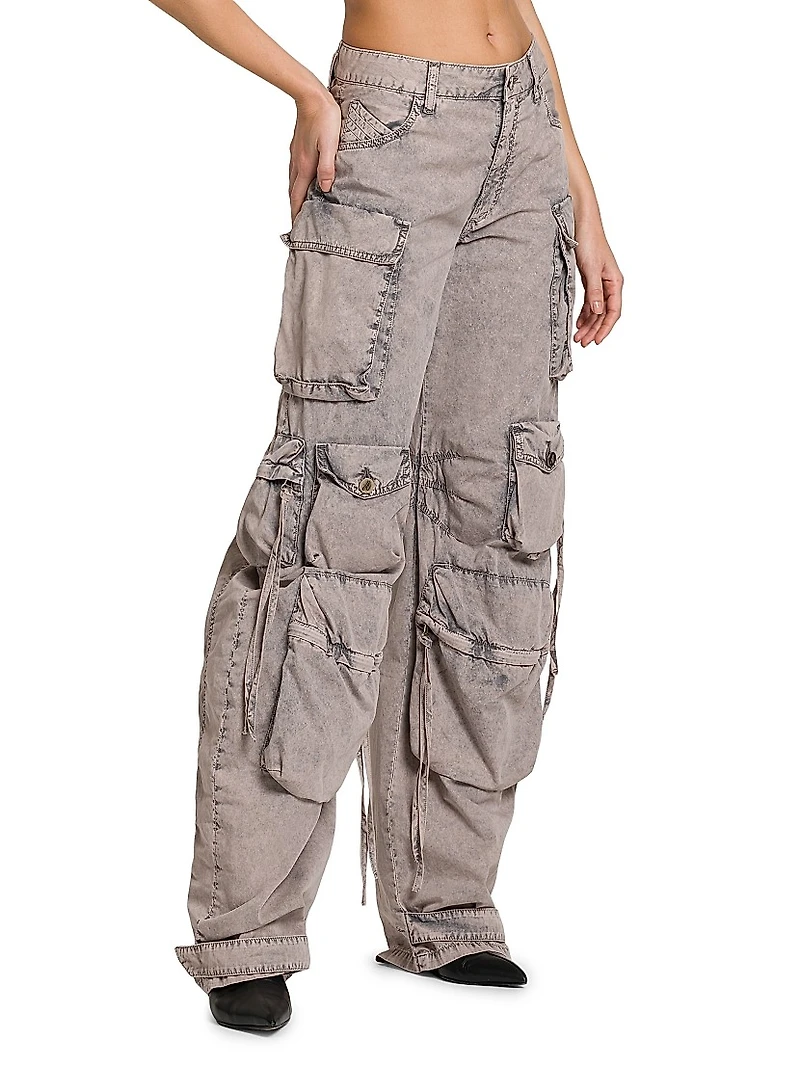Marble Wash Cargo Pants