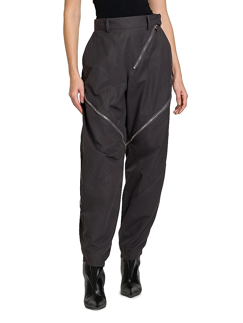 Canvas Zip Parachute Pants