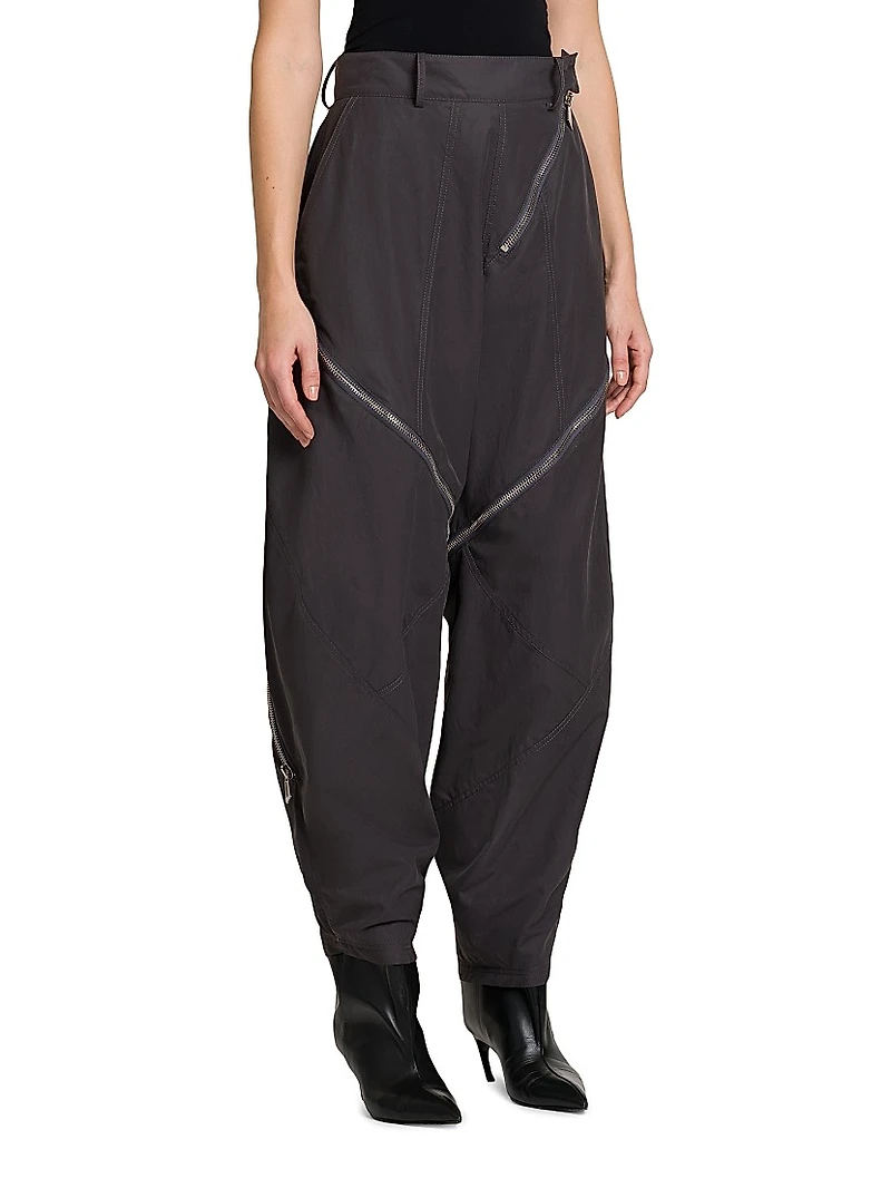 Canvas Zip Parachute Pants