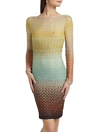 Raschel Lace Degradé Minidress