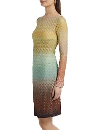 Raschel Lace Degradé Minidress