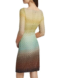 Raschel Lace Degradé Minidress