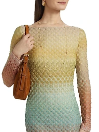 Raschel Lace Degradé Minidress