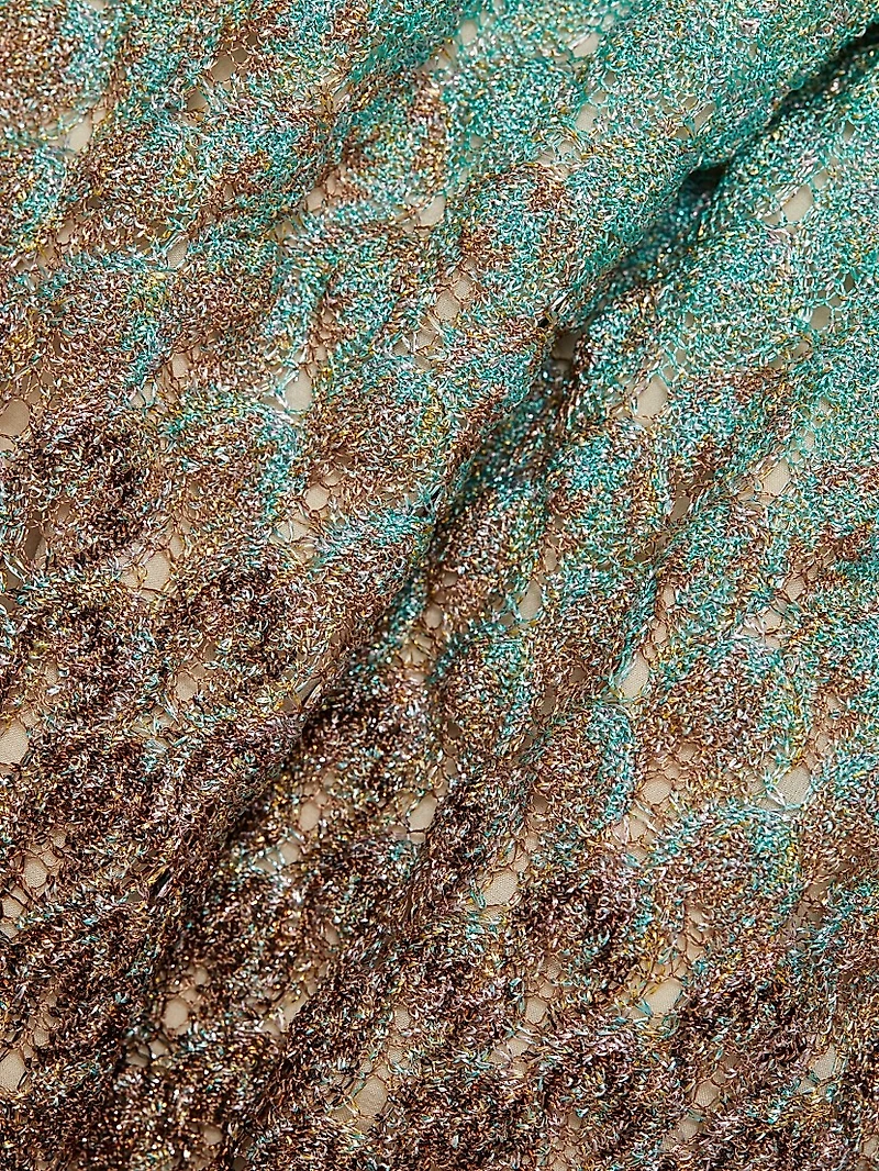 Raschel Lace Degradé Minidress