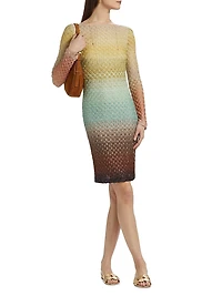 Raschel Lace Degradé Minidress