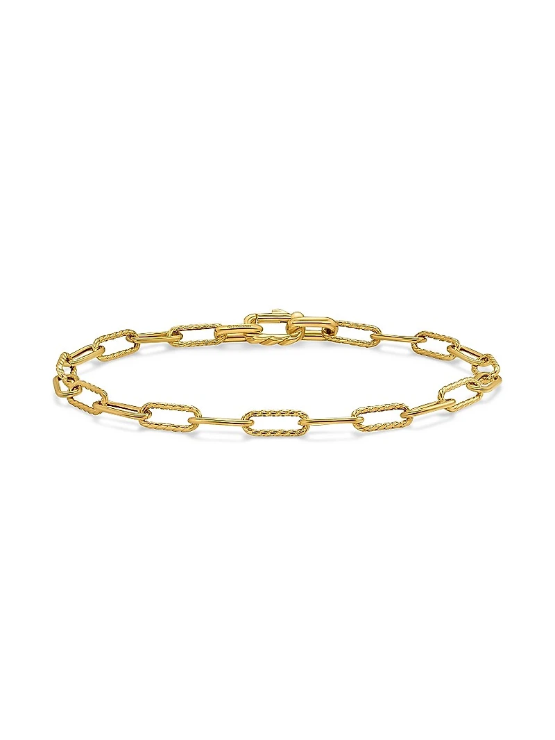 DY Madison Chain Bracelet 18K Yellow Gold, 4MM