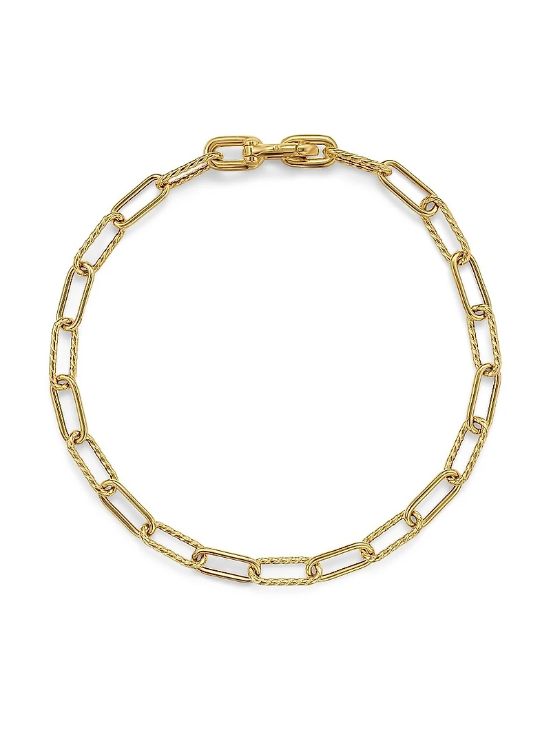 DY Madison Chain Bracelet 18K Yellow Gold, 4MM