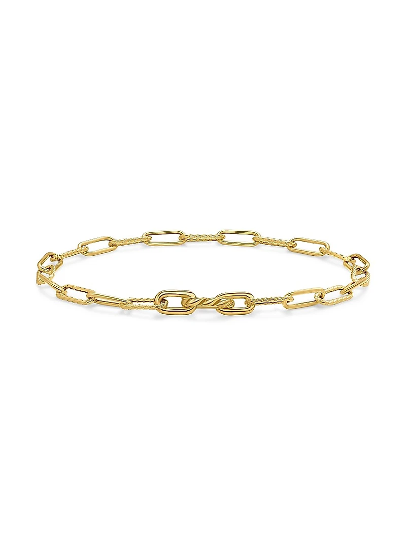 DY Madison Chain Bracelet 18K Yellow Gold, 4MM