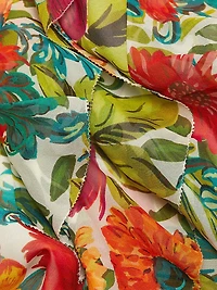 Fleur Floral Silk Sleeveless Midi Dress