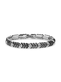 Chevron Link Bracelet Sterling Silver