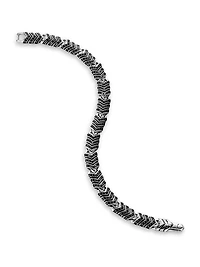 Chevron Link Bracelet Sterling Silver