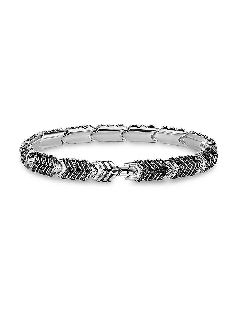 Chevron Link Bracelet Sterling Silver