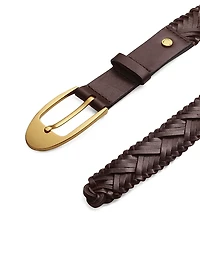 Gemma Woven Leather Belt