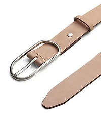 Rounded Rebound Suede Belt