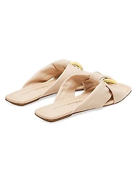 Cece Knotted Leather Sandals