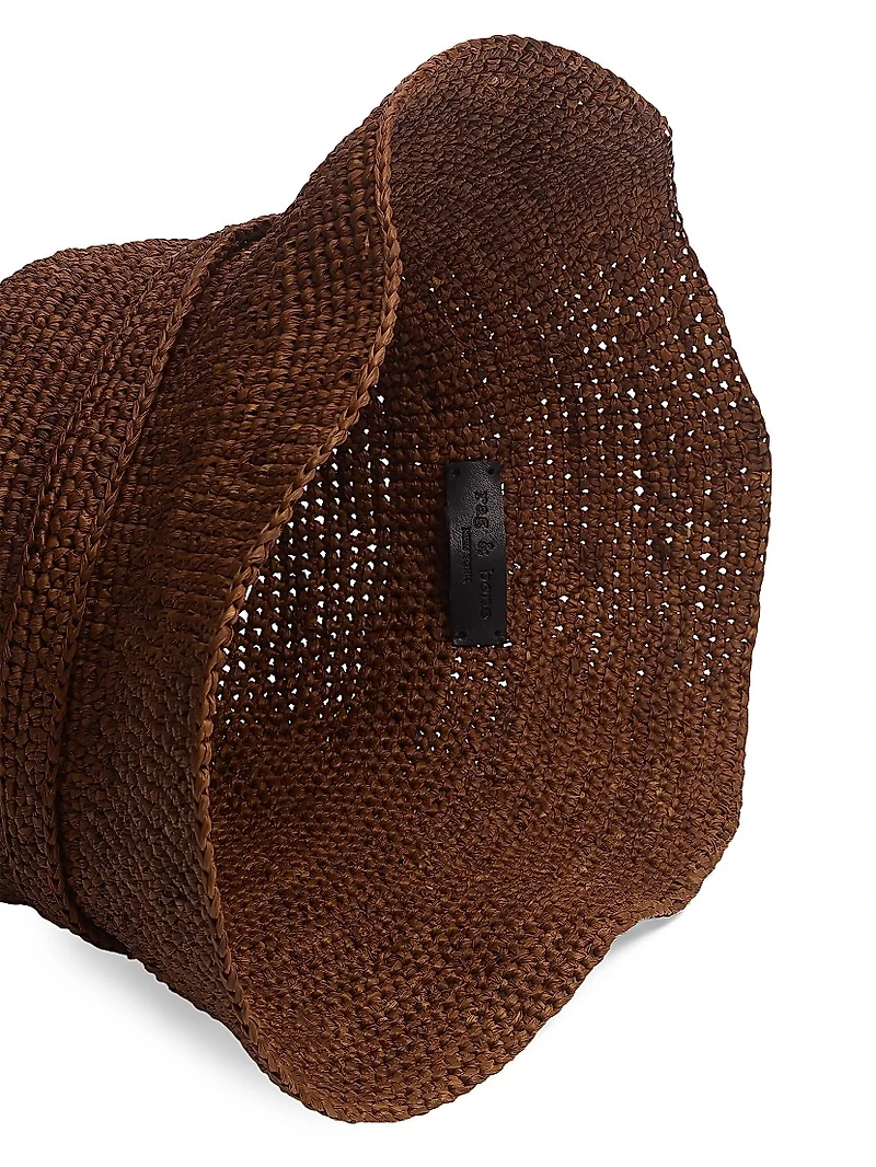 Lela Raffia Rollable Hat