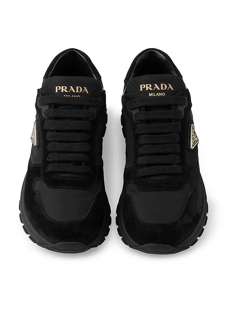 Prax 2.0 Re-Nylon and Suede Sneakers