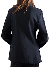 Double-Breasted Kid Mohair Jacket