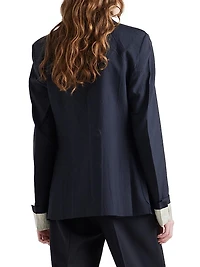 Double-Breasted Kid Mohair Jacket