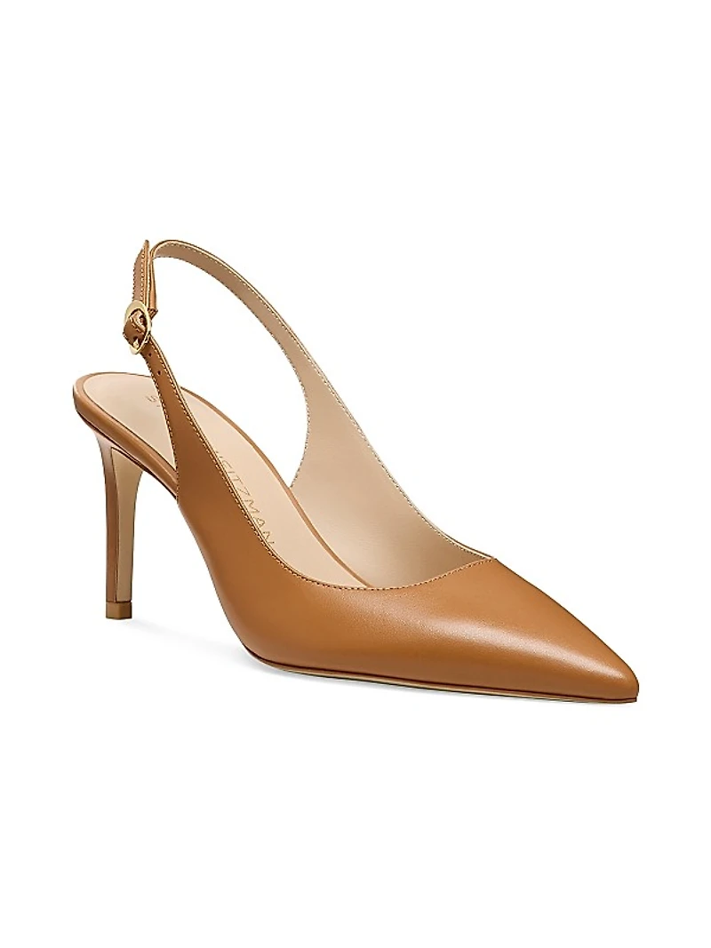 Power 75MM Leather Slingback Pumps